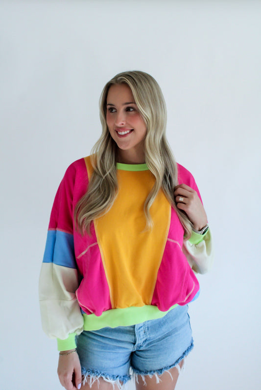 Contrast Pullover