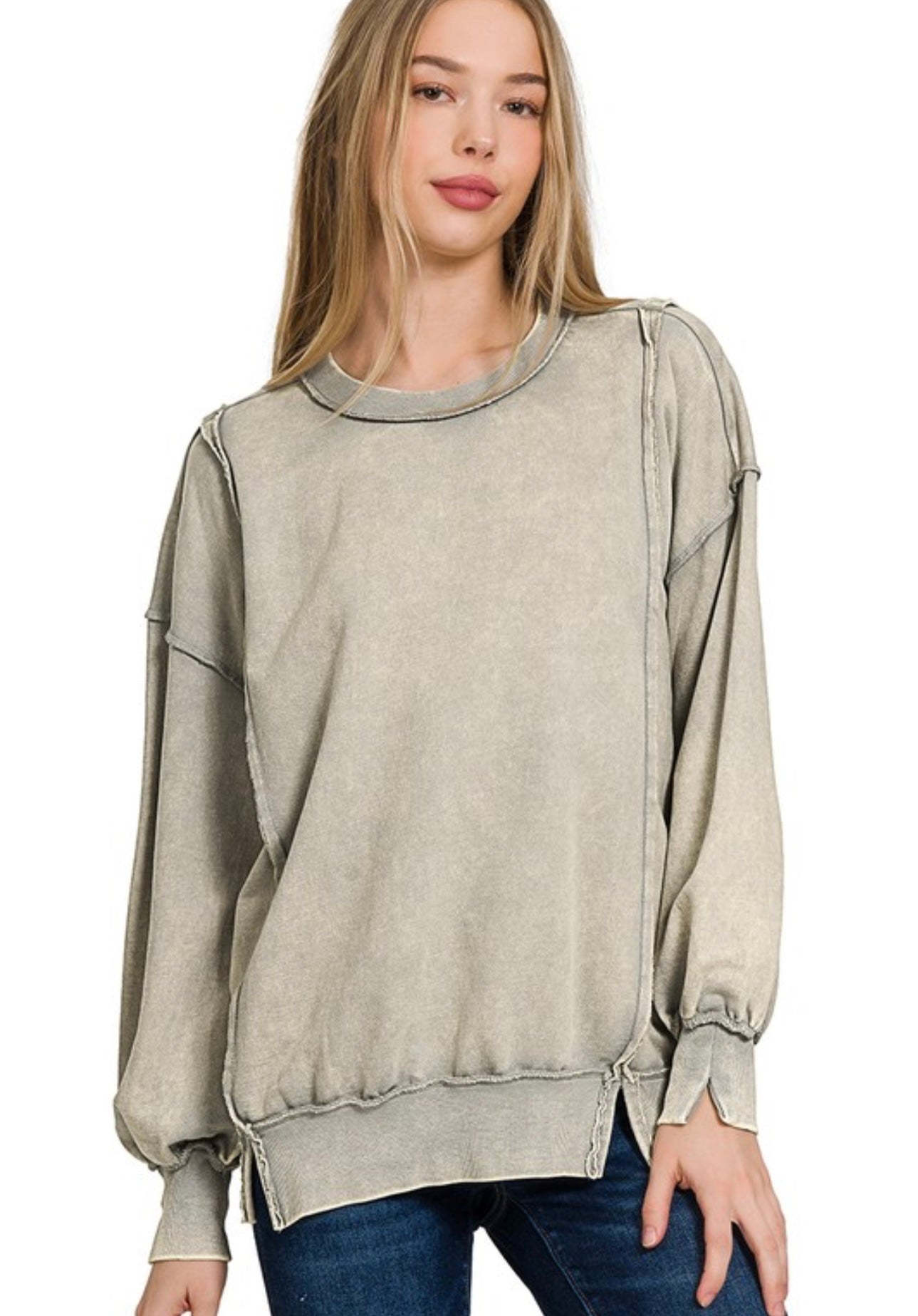 Exposed Seam Sweatshirt